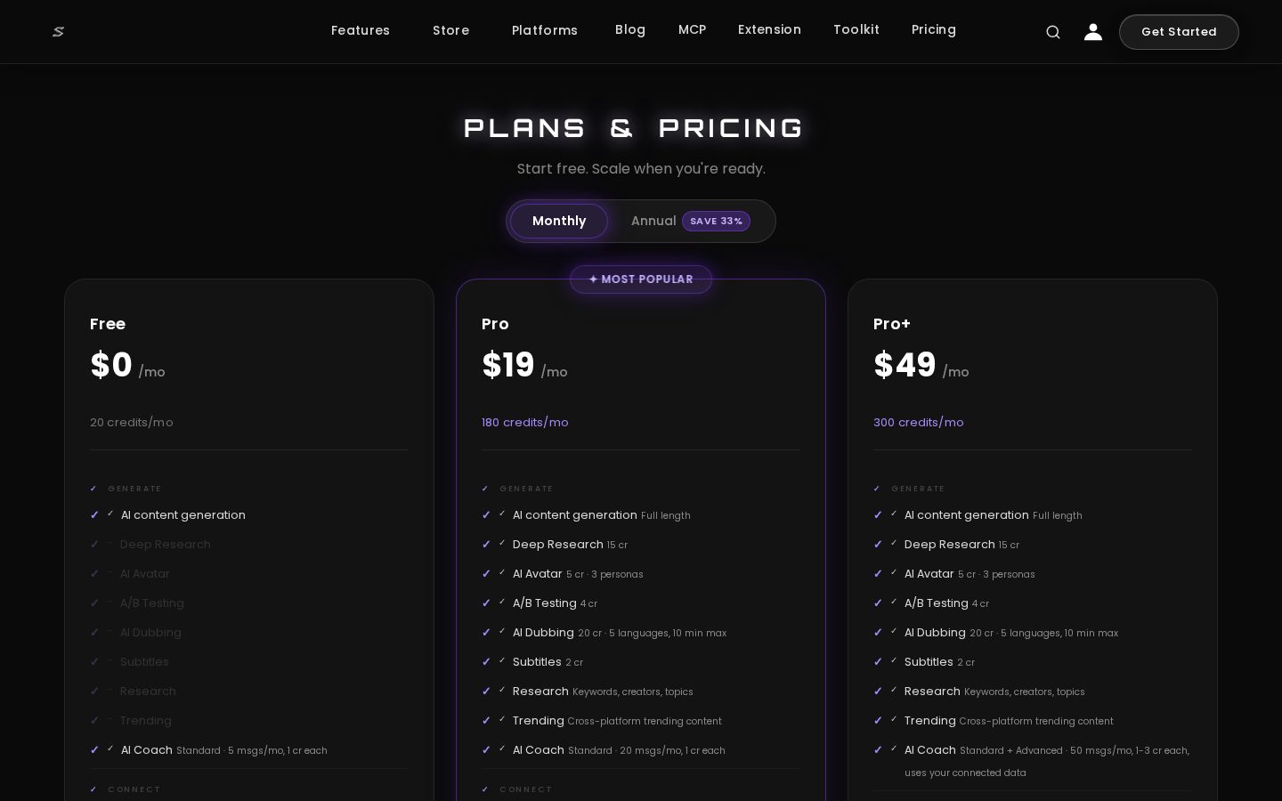 SocioMee AI Pricing