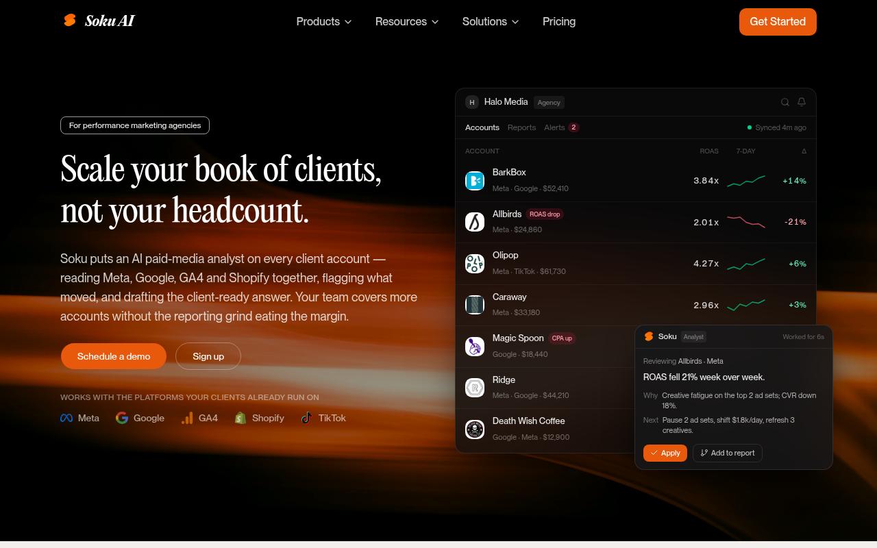 Soku AI Homepage