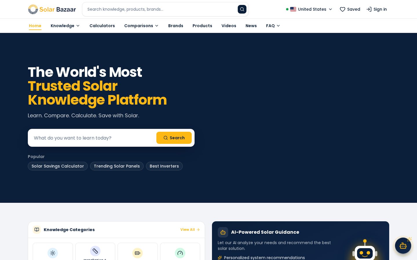 solarbazaar Homepage