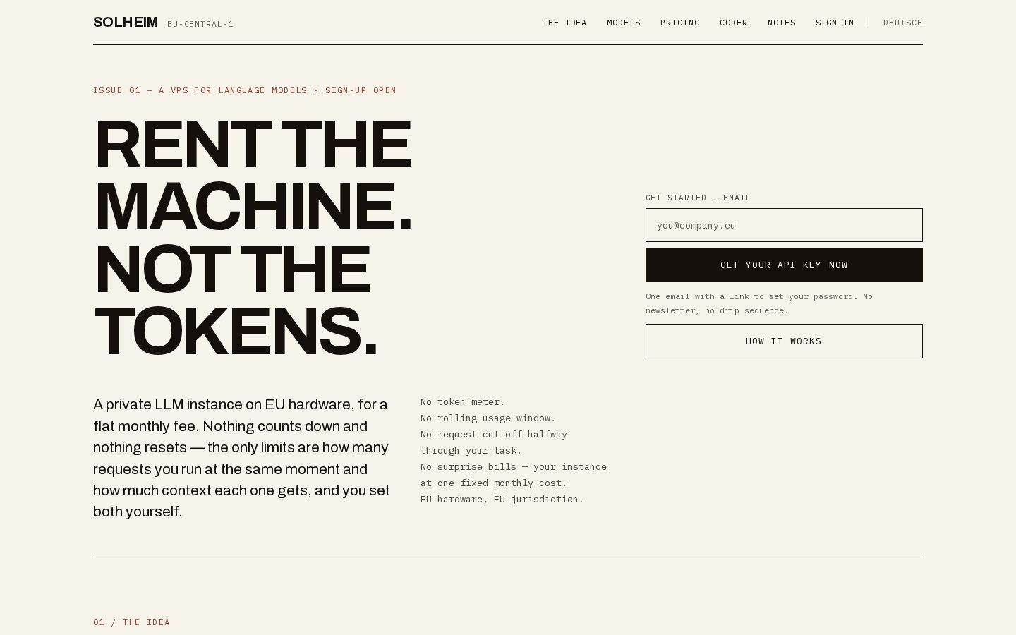 Solheim AI Homepage