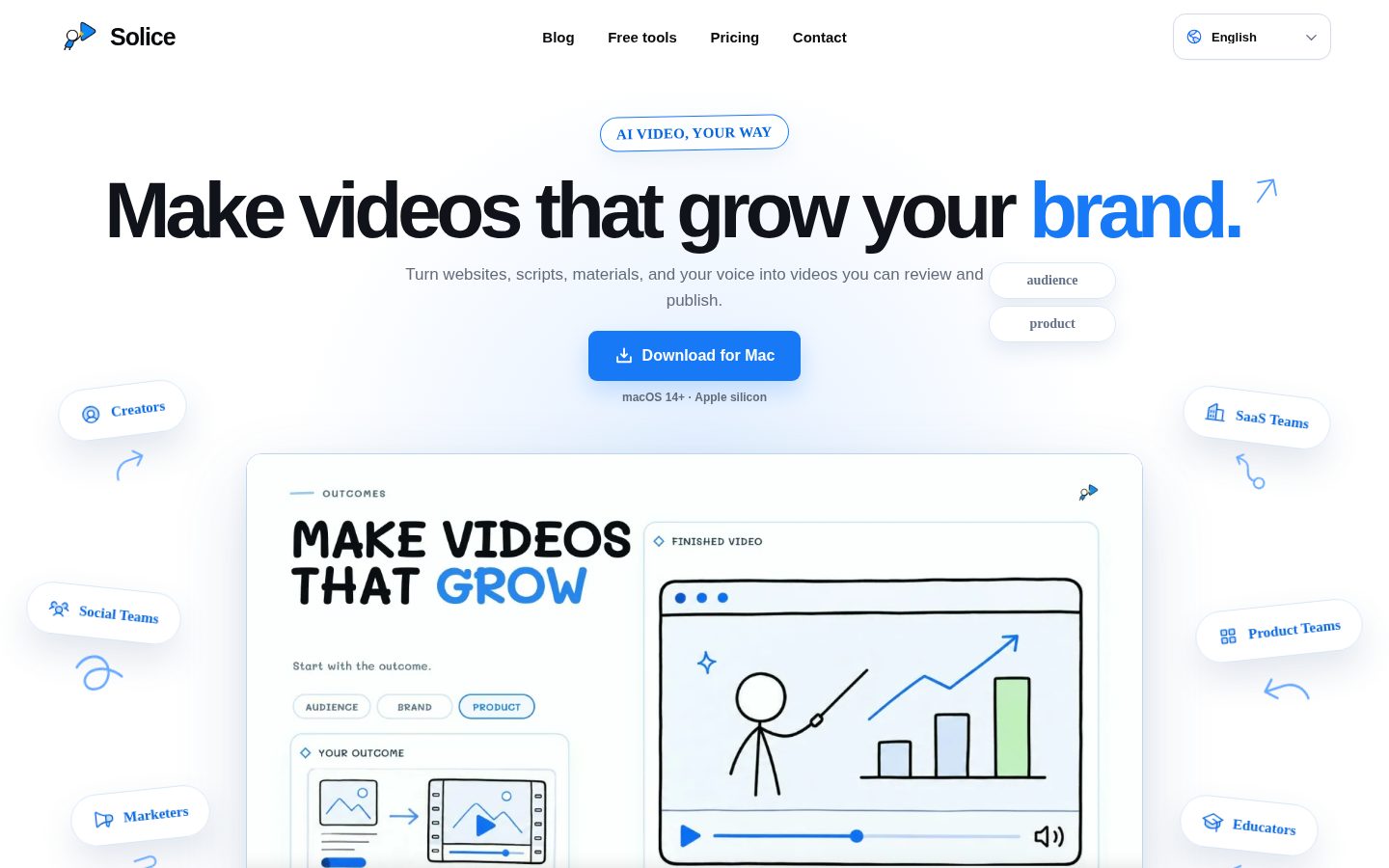 Solice Homepage