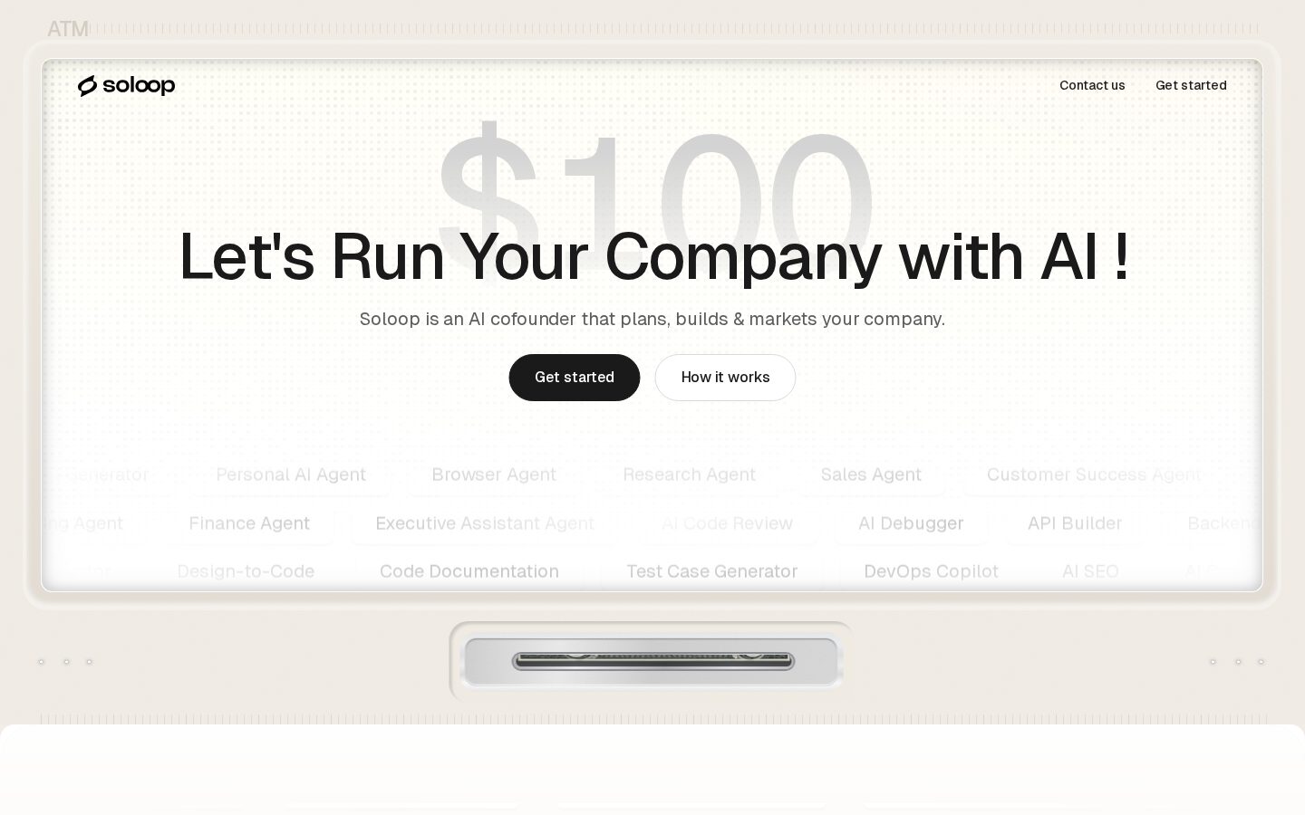 Soloop Homepage