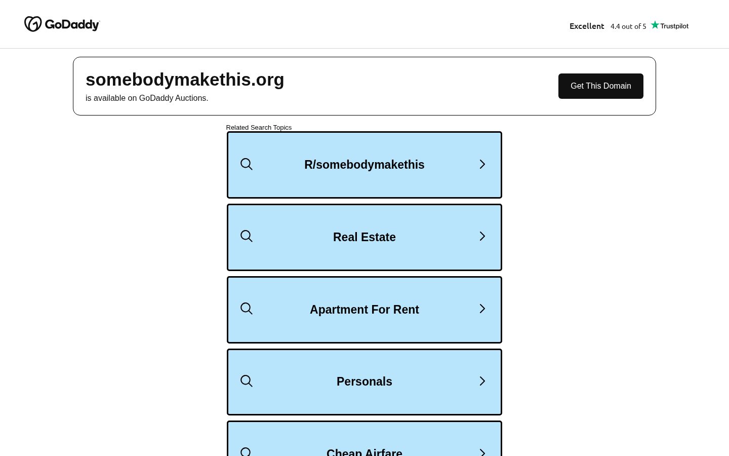 Somebodymakethis.org Homepage
