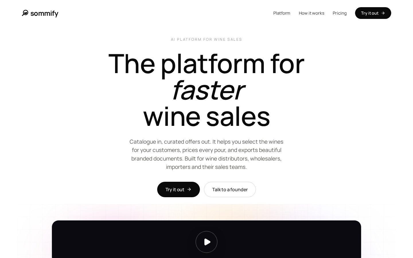 Sommify Homepage