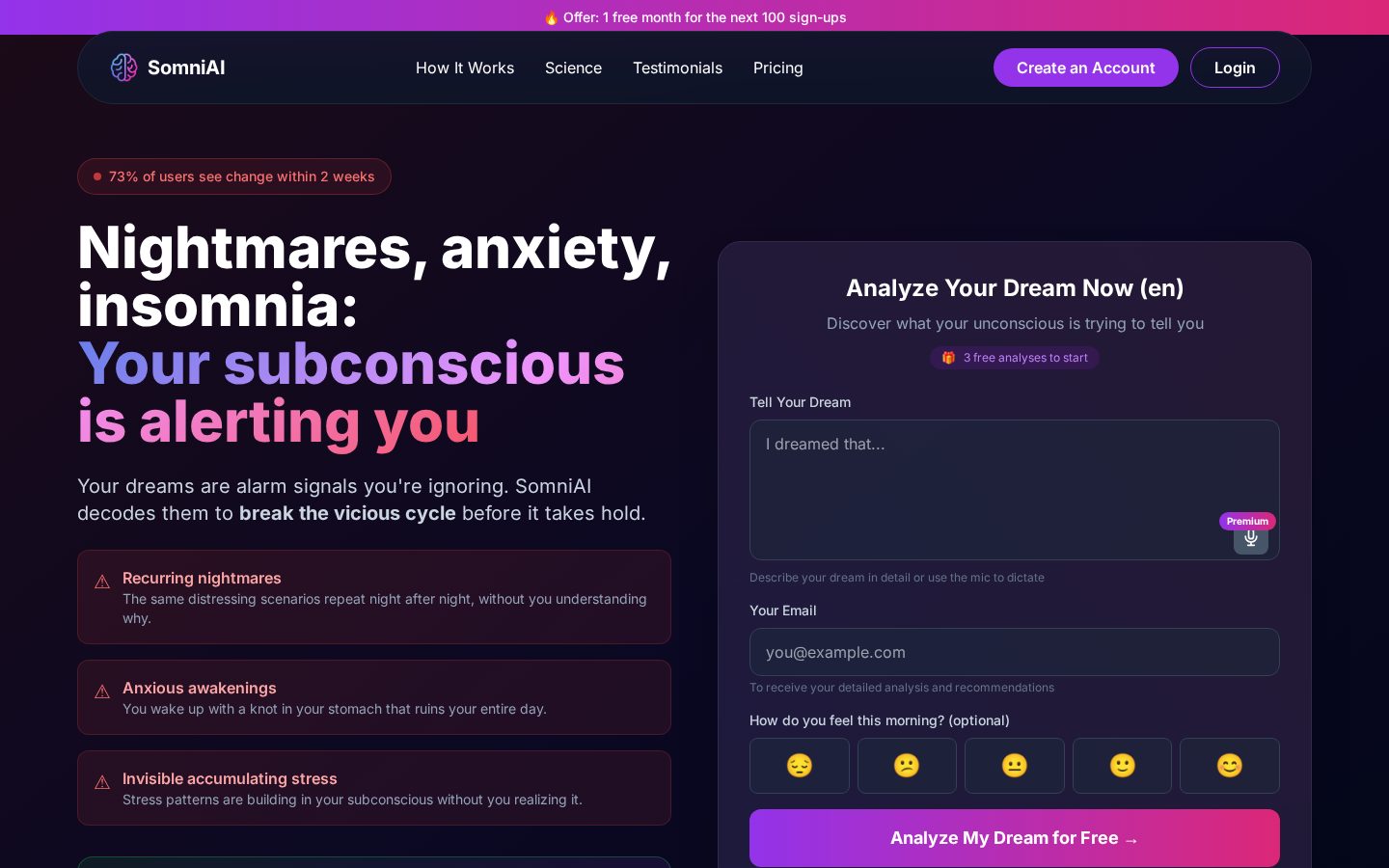 SomniAI Homepage