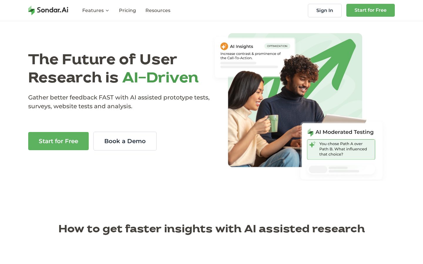 Sondar.Ai Homepage