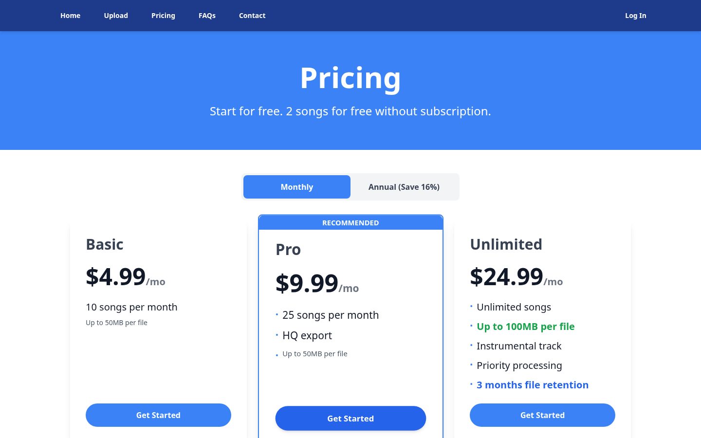 SongCleaner Pricing