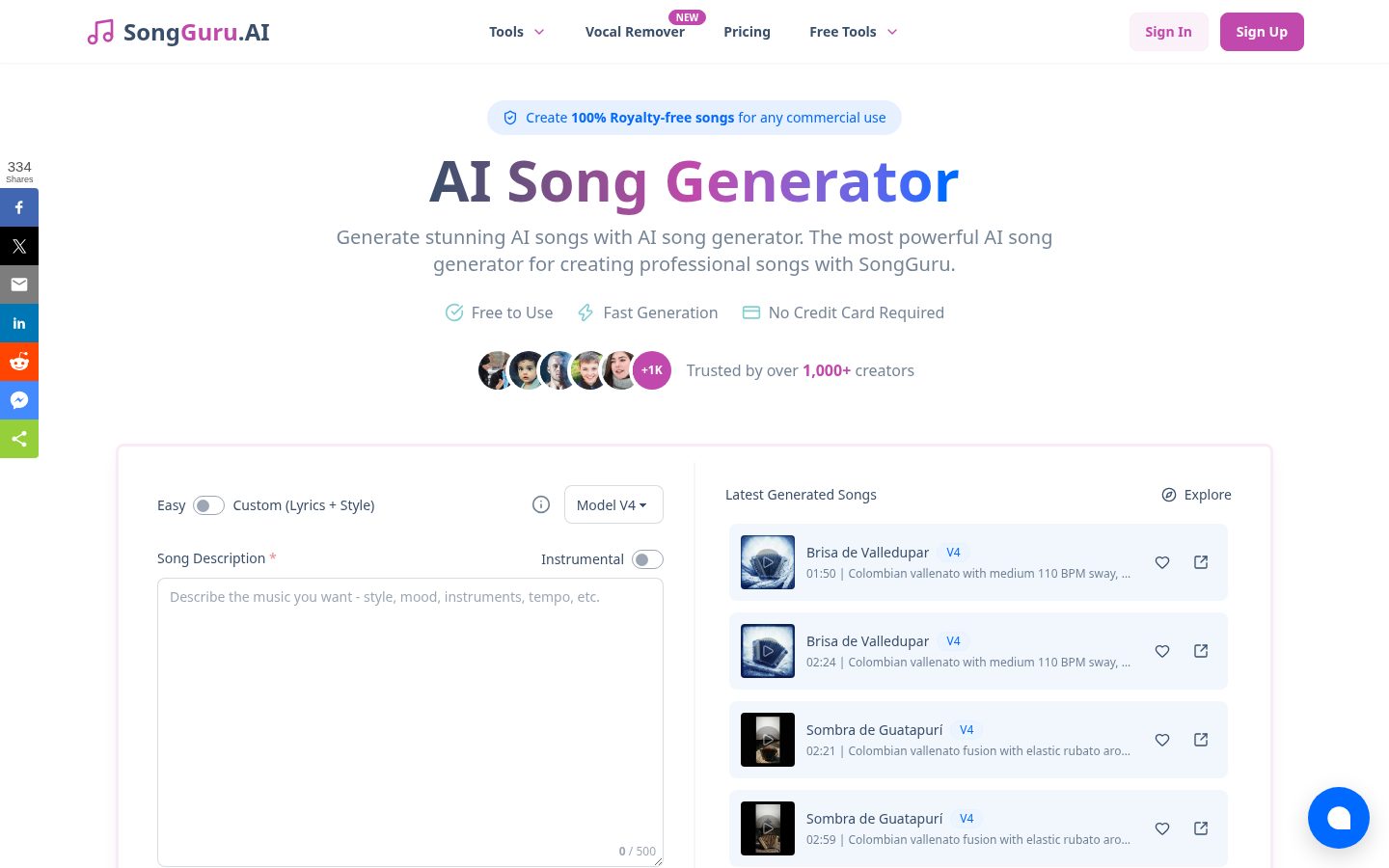 SongGuru Homepage