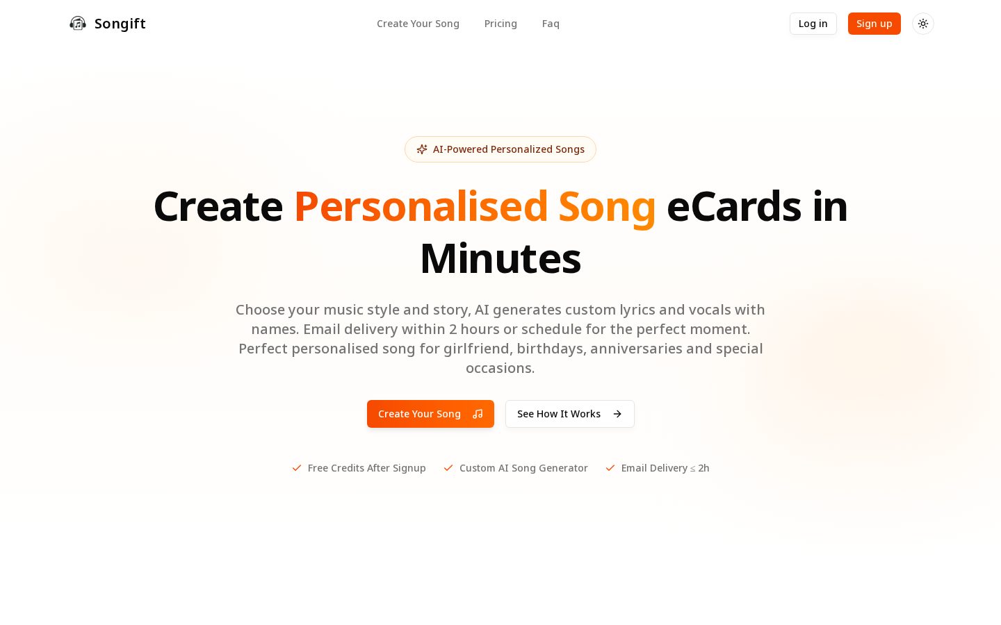 songift Homepage