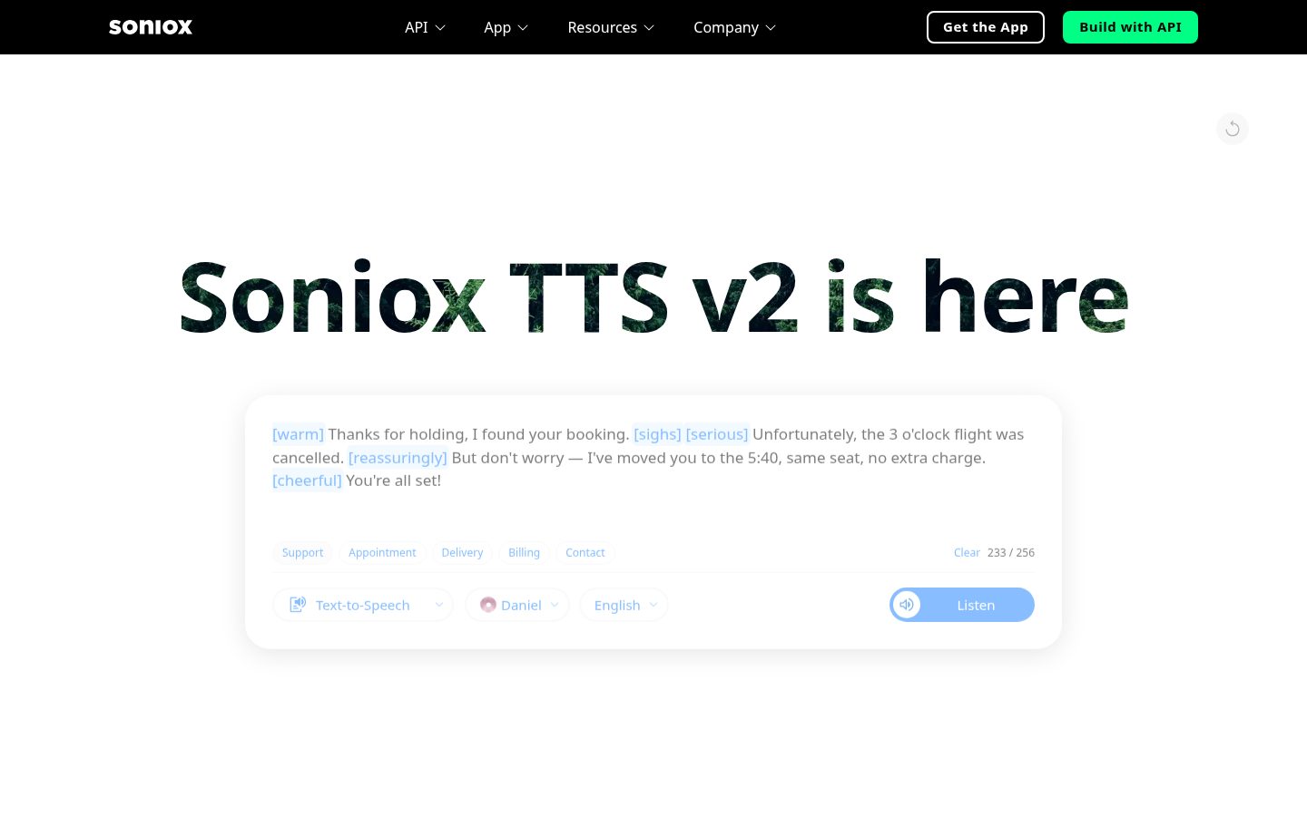 Soniox Homepage