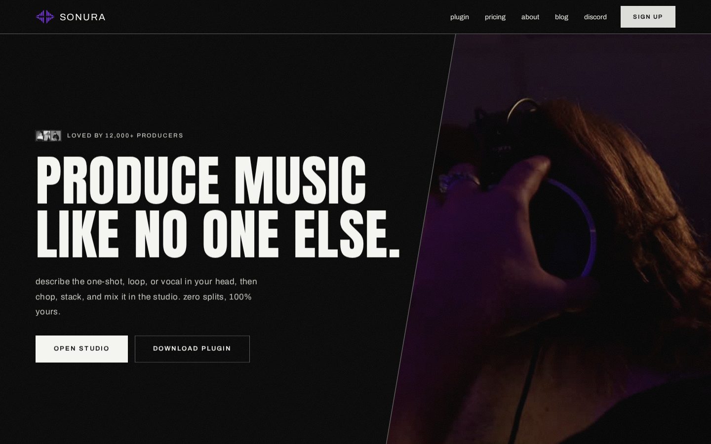 Sonura Studio Homepage