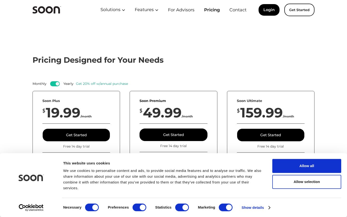 Soon App Pricing