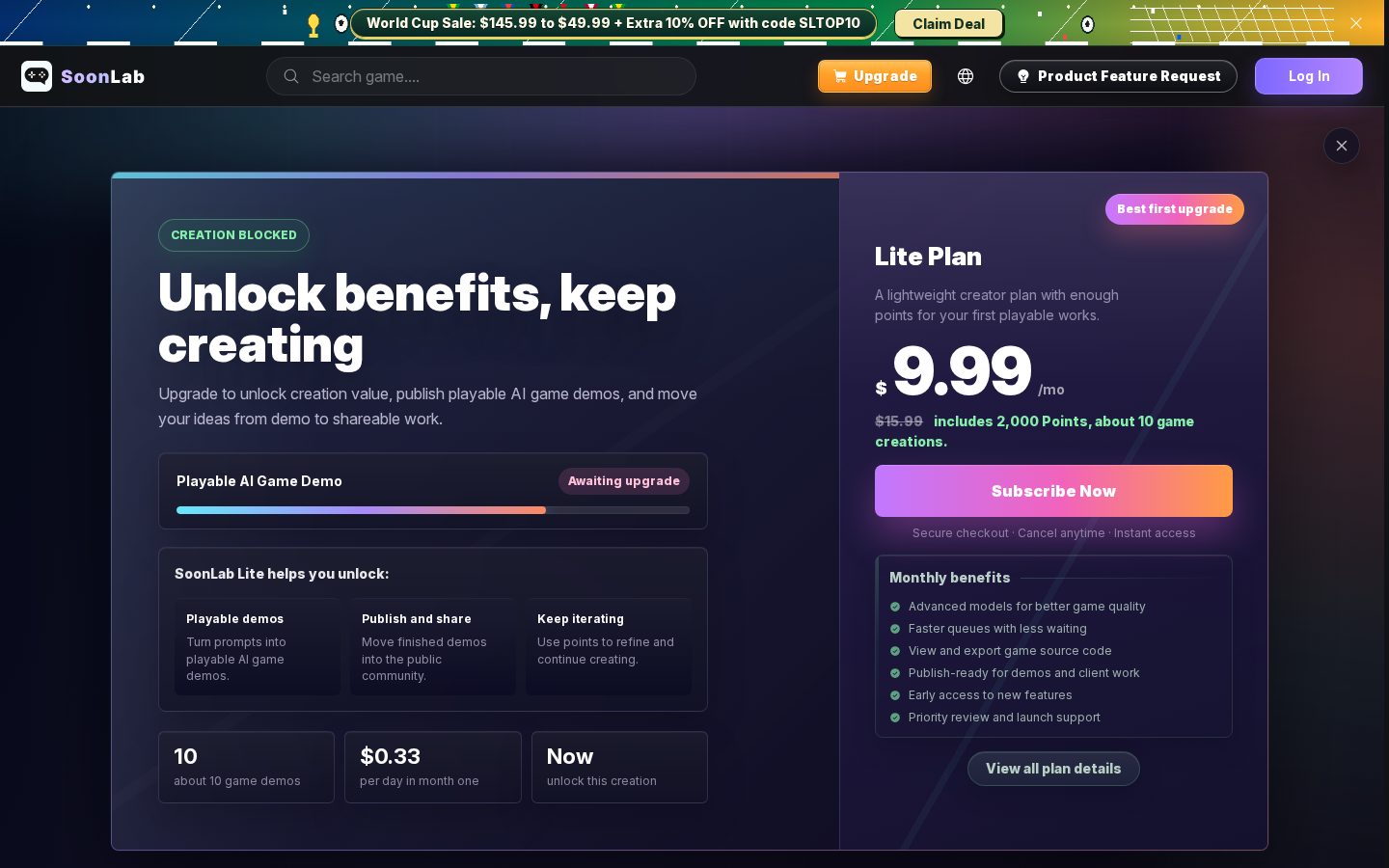 SoonLab Pricing