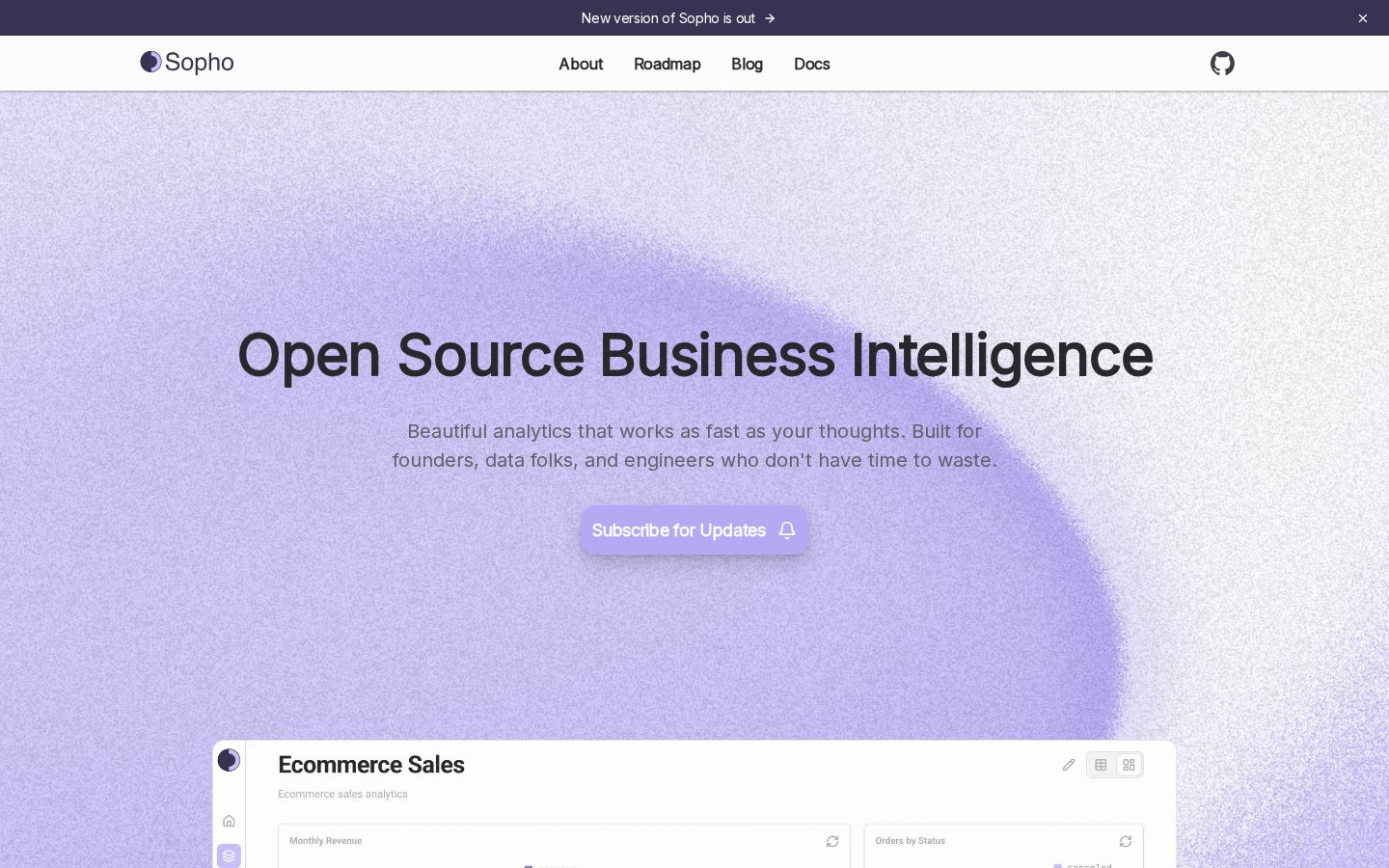 Sopho Homepage