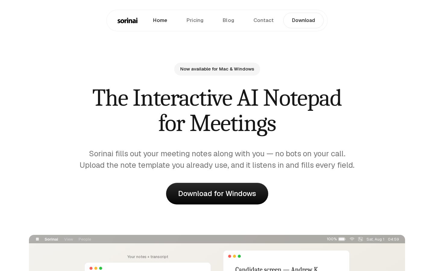 Sorinai Homepage
