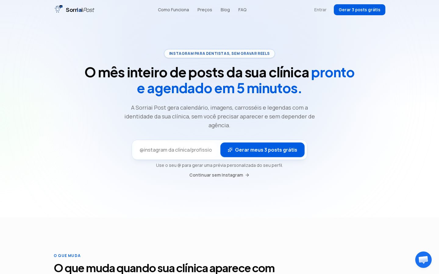 Sorriai Post Homepage