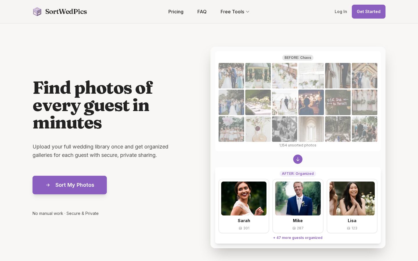 SortWedPics Homepage