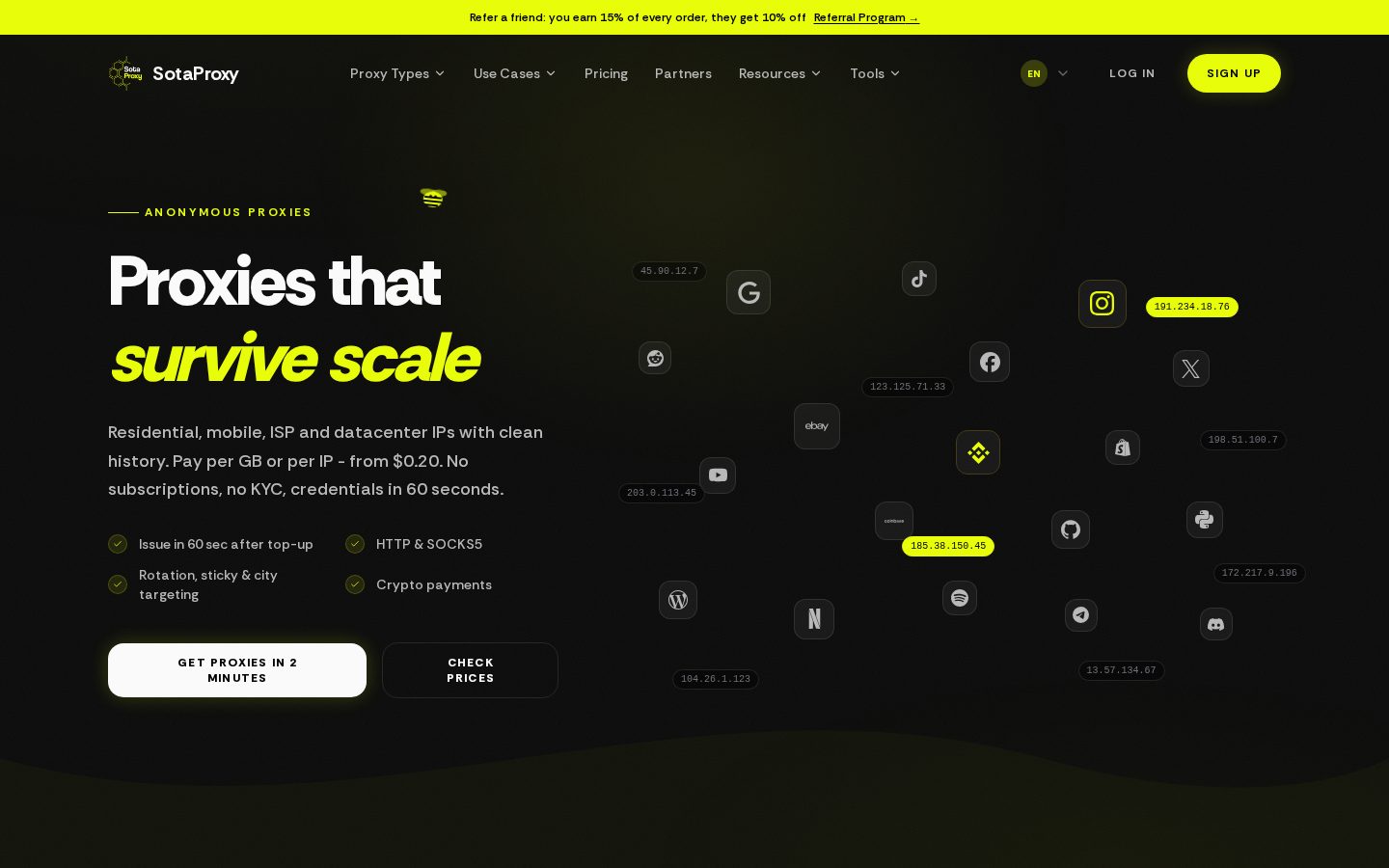 SotaProxy Homepage