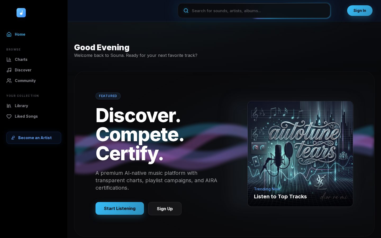 Souna Homepage