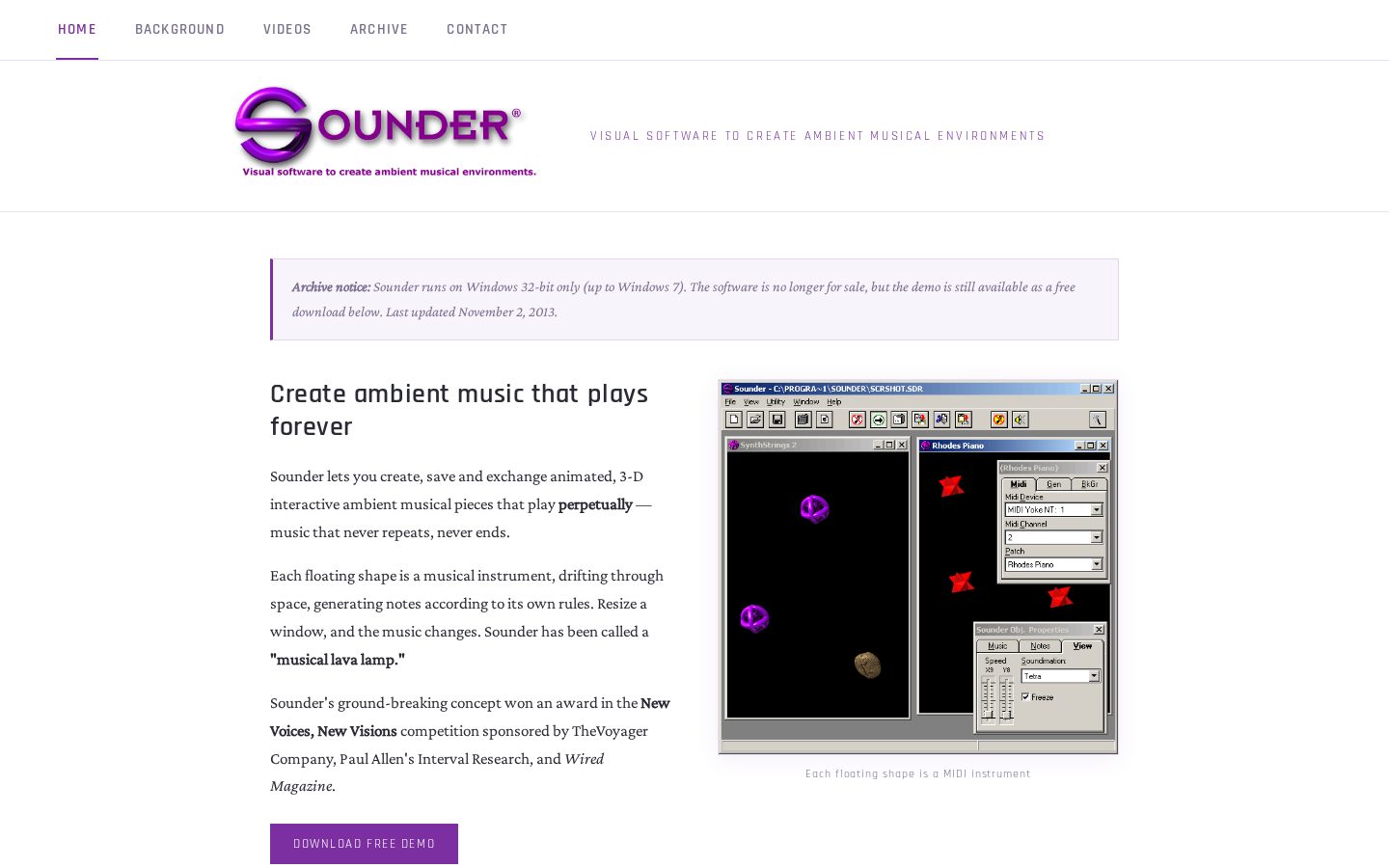 Sounder Homepage
