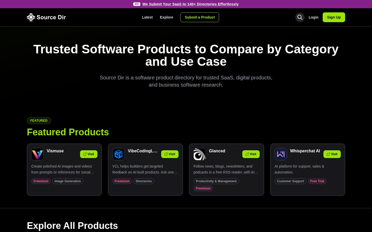 Source Dir Homepage