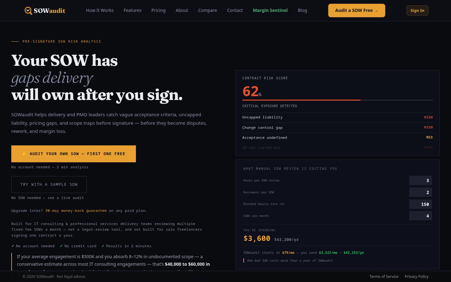 SOWaudit Homepage