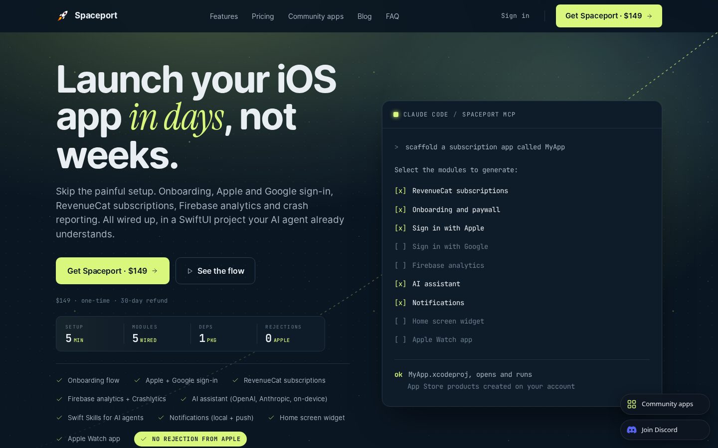 Spaceport Homepage