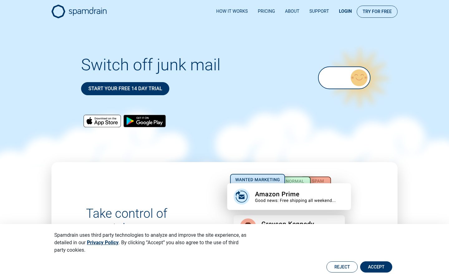 Spamdrain Homepage