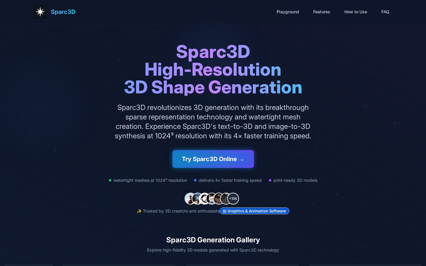 Sparc3D Homepage