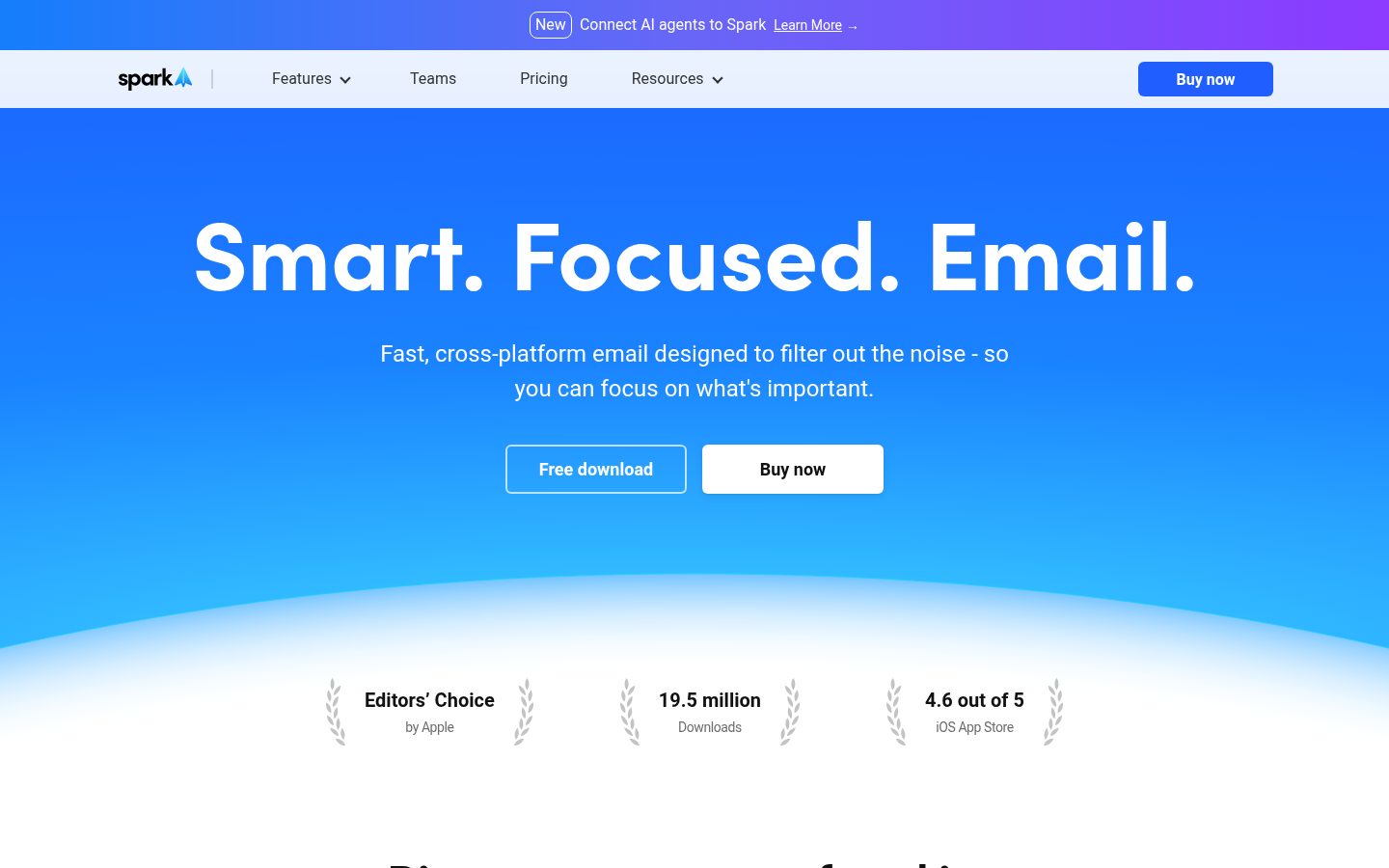 Spark Mail Homepage