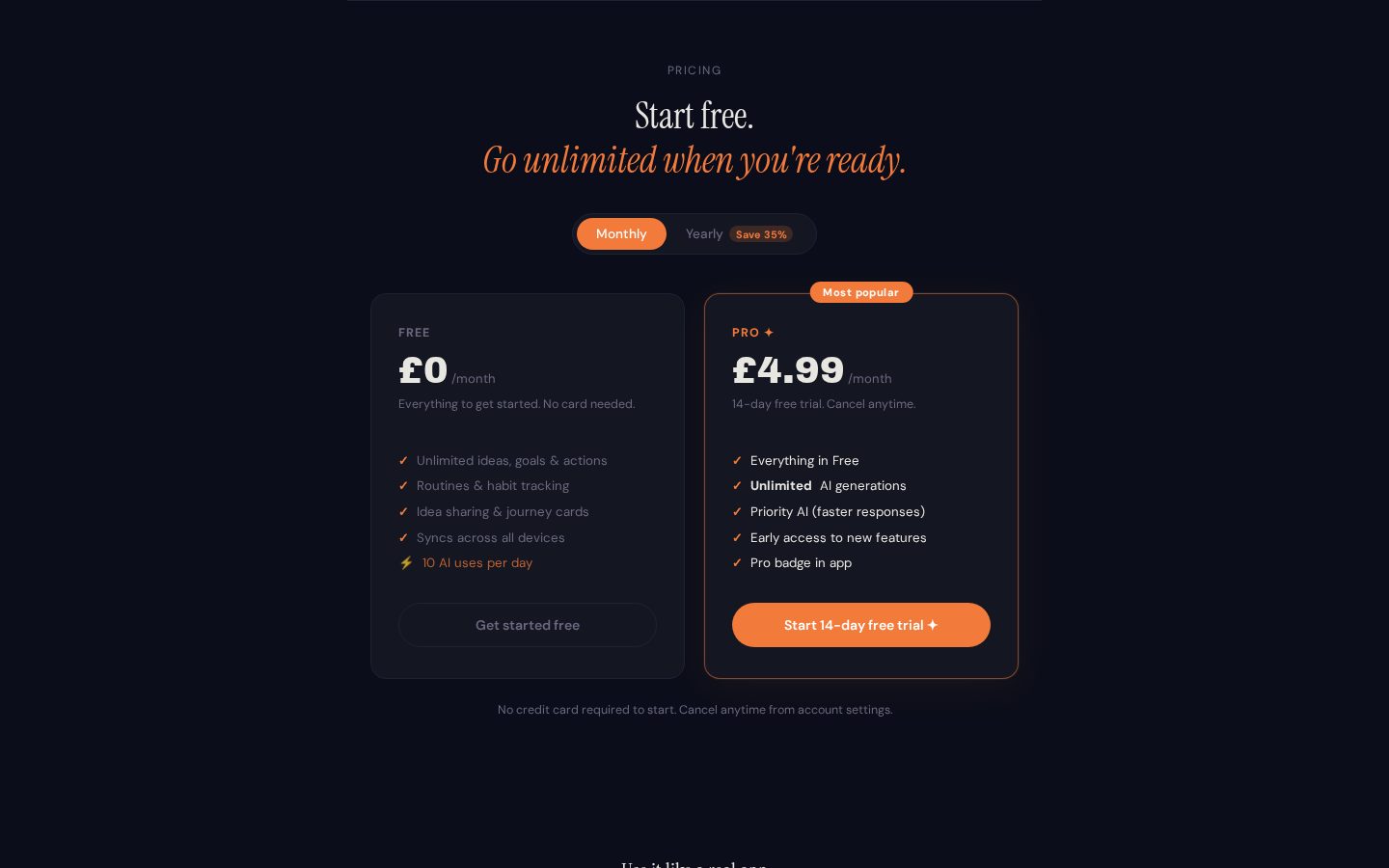 Spark Pricing