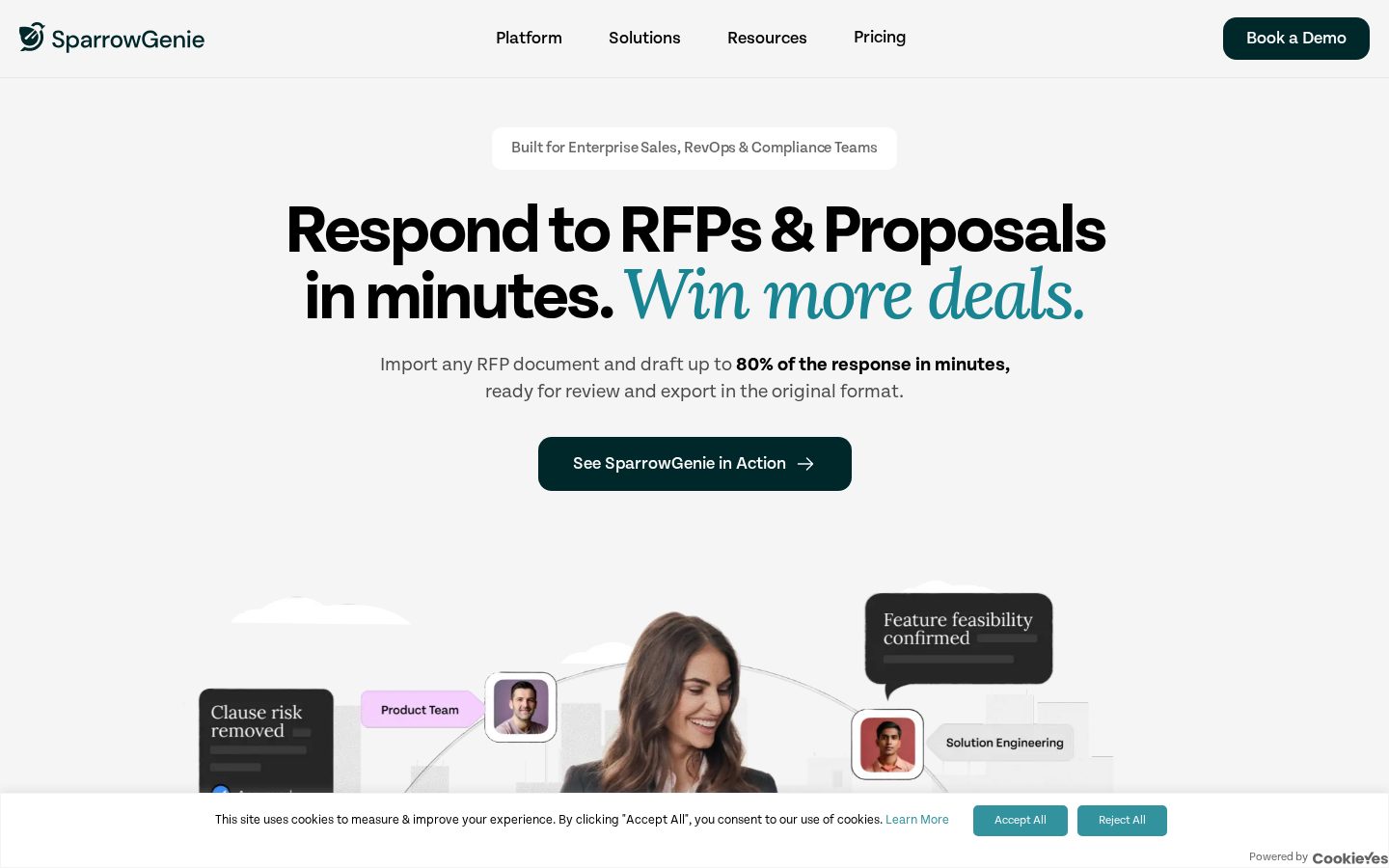 SparrowGenie Homepage