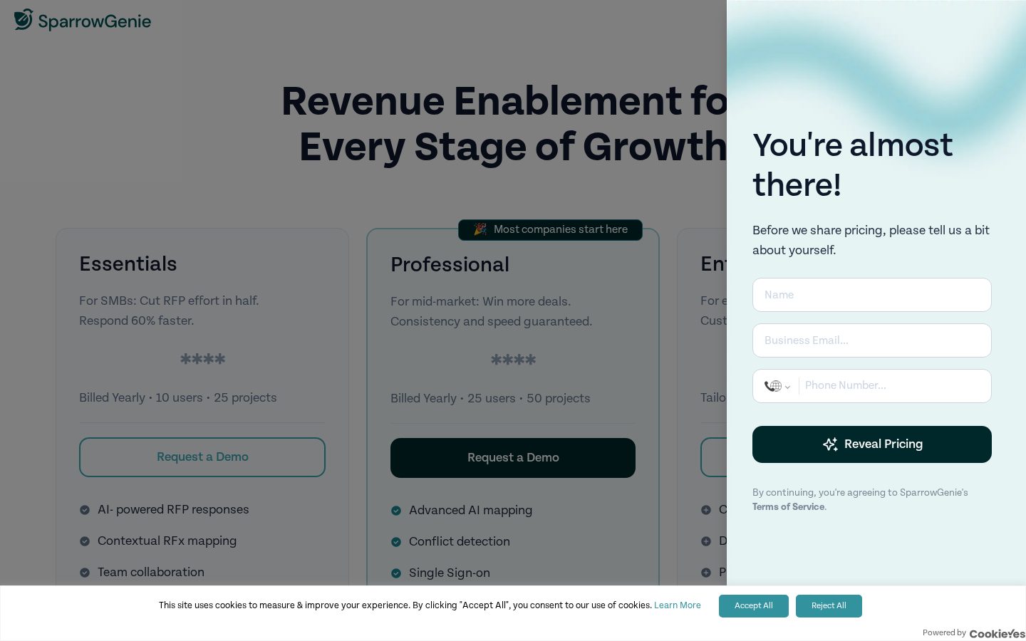 SparrowGenie Pricing