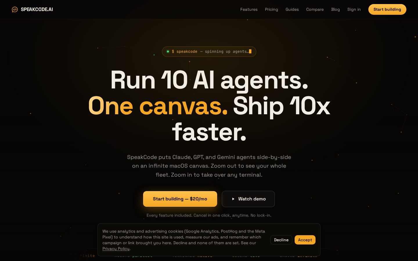 SpeakCode Homepage