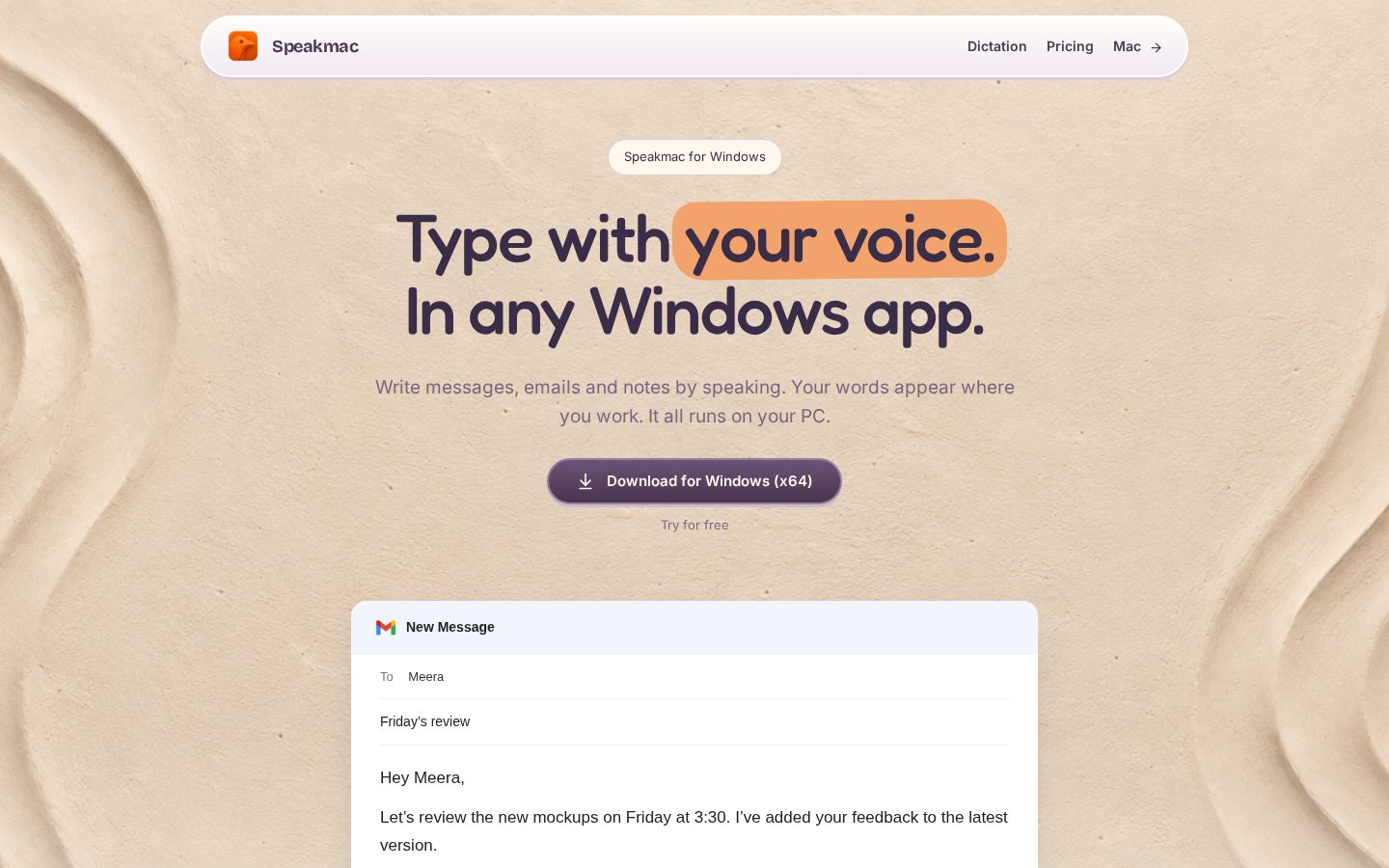Speakmac Homepage