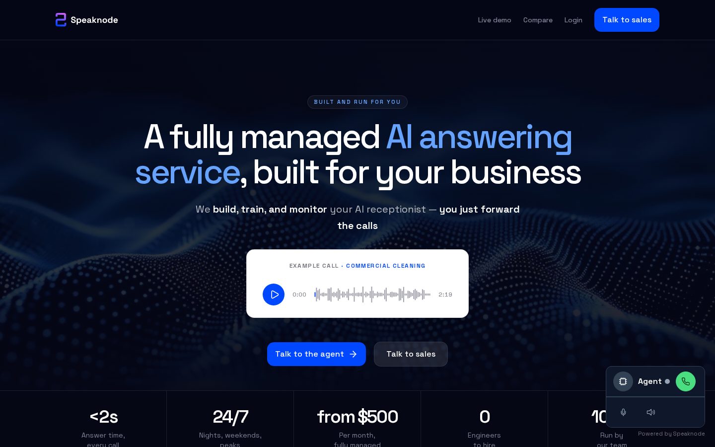 SpeakNode Homepage