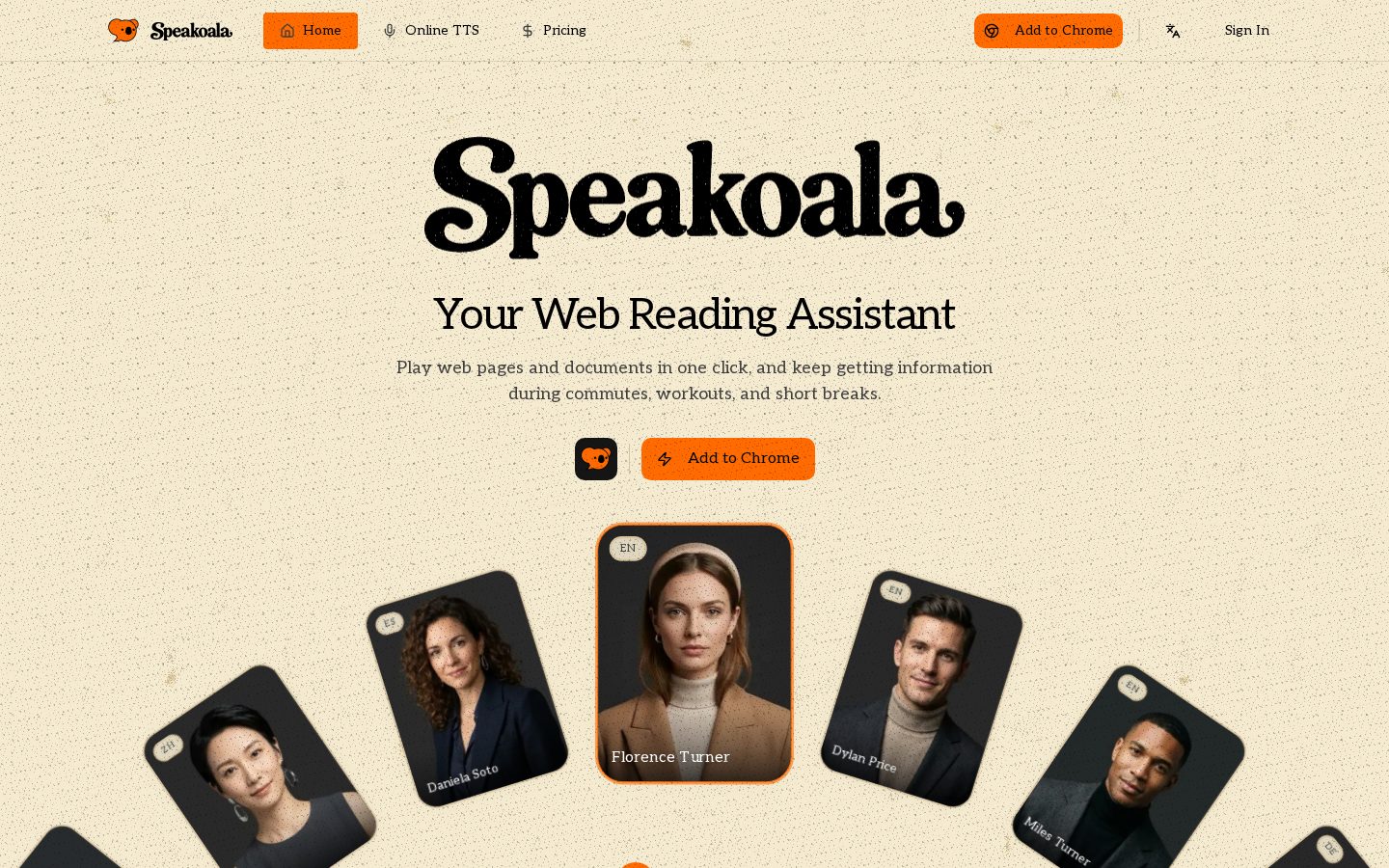 speakoala Homepage