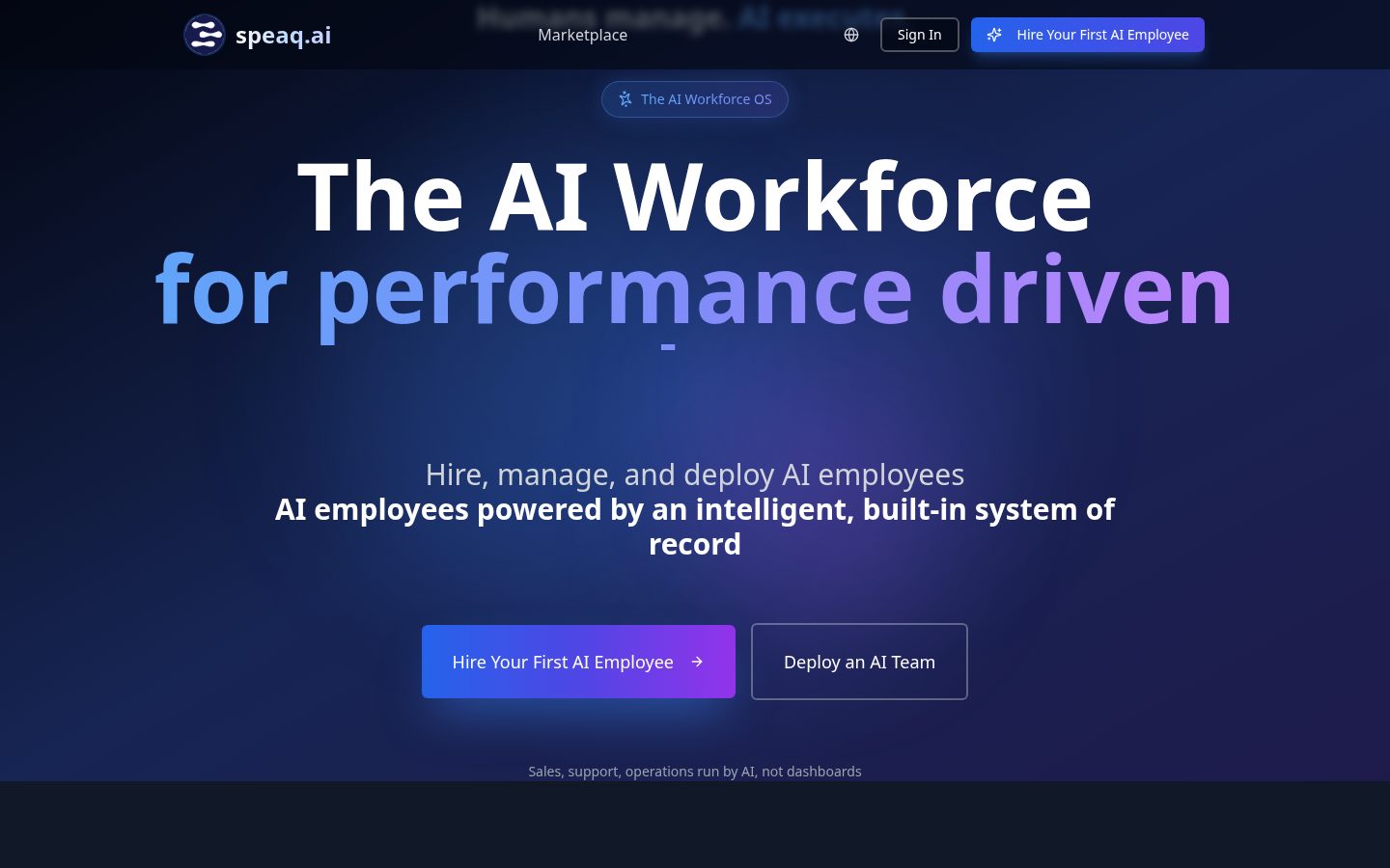 Speaq.ai Homepage