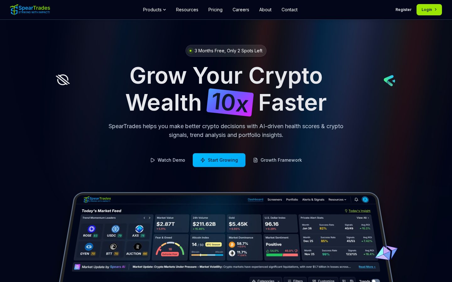 SpearTrades Homepage