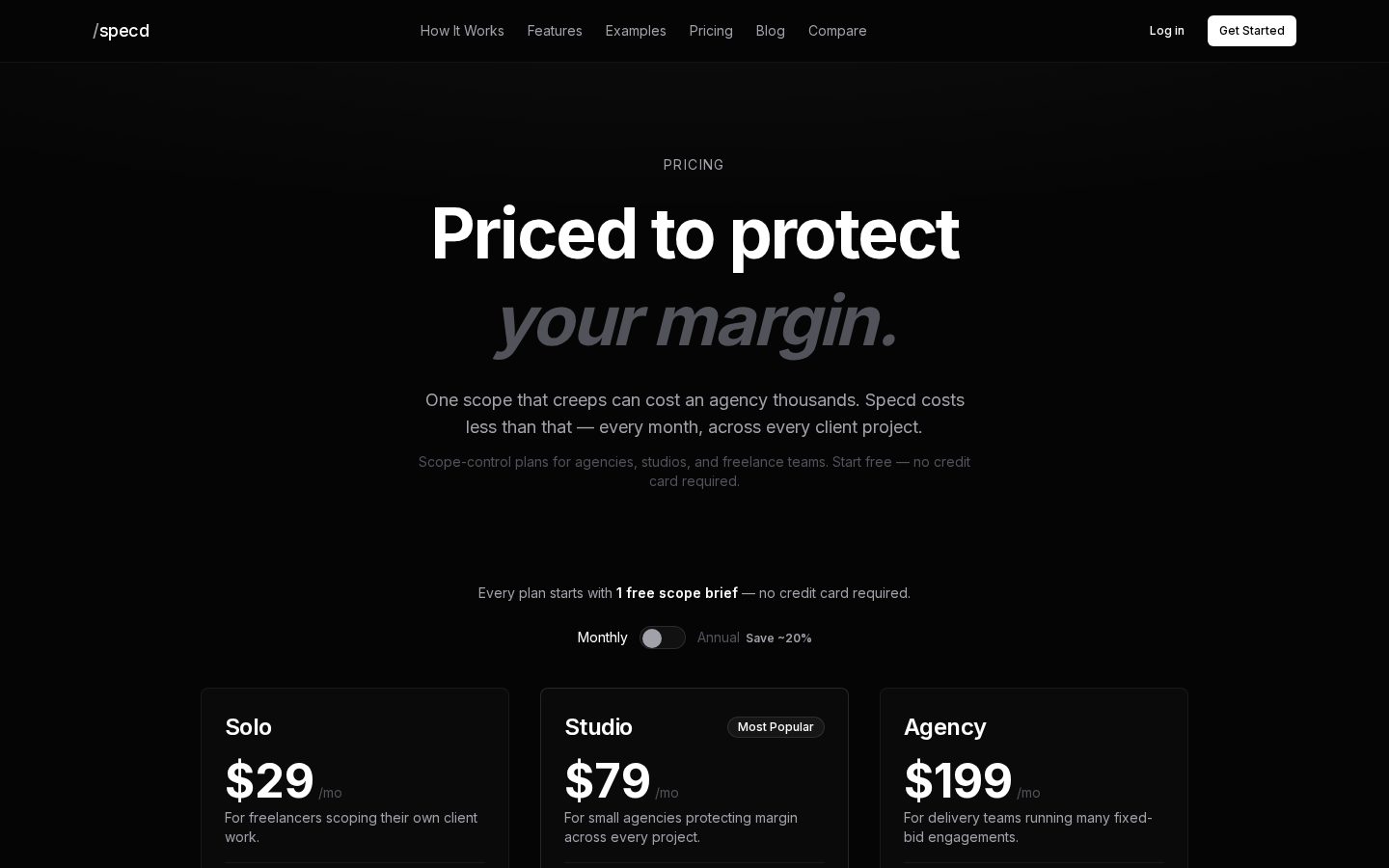 Specd Pricing