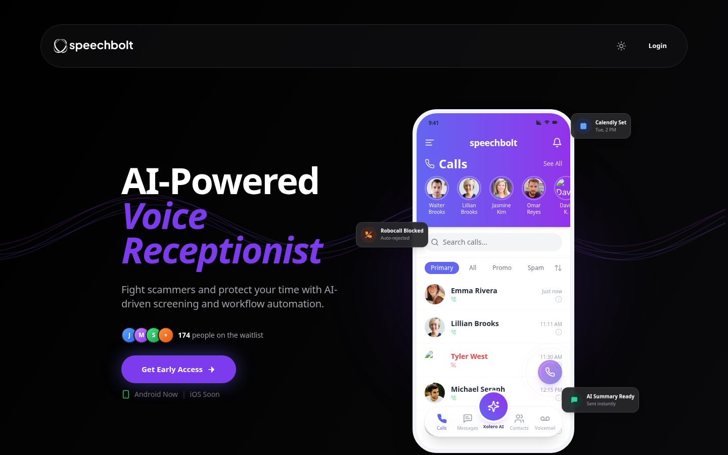 Speechbolt Homepage