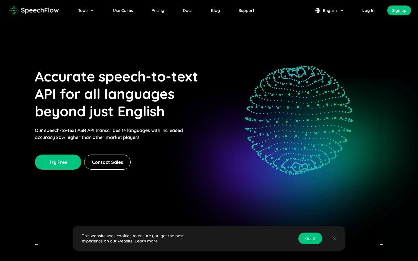 SpeechFlow Homepage