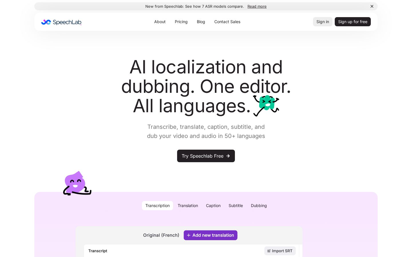 Speechlab Homepage