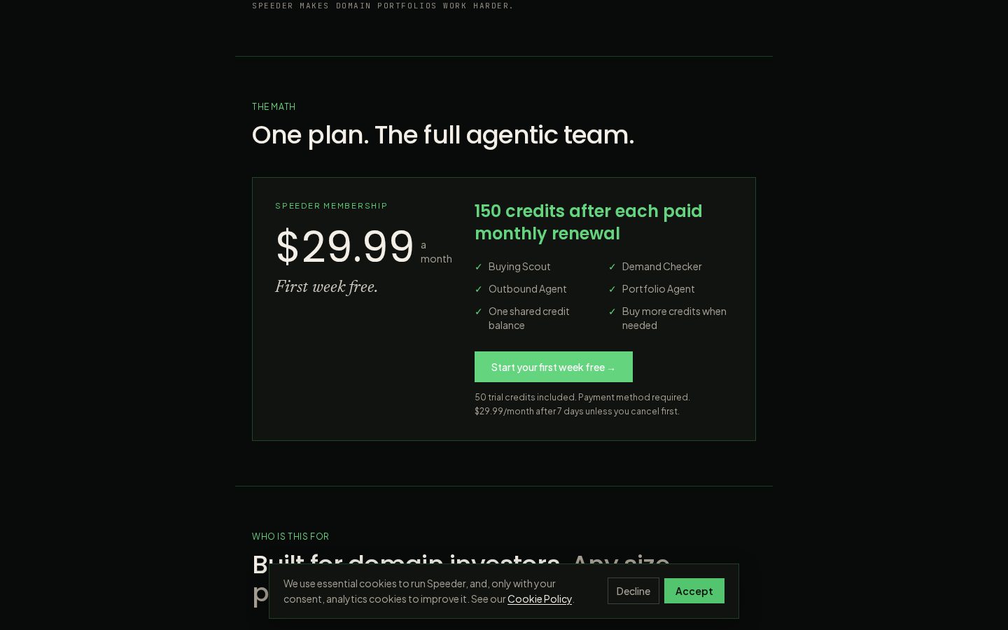 Speeder.ai Pricing