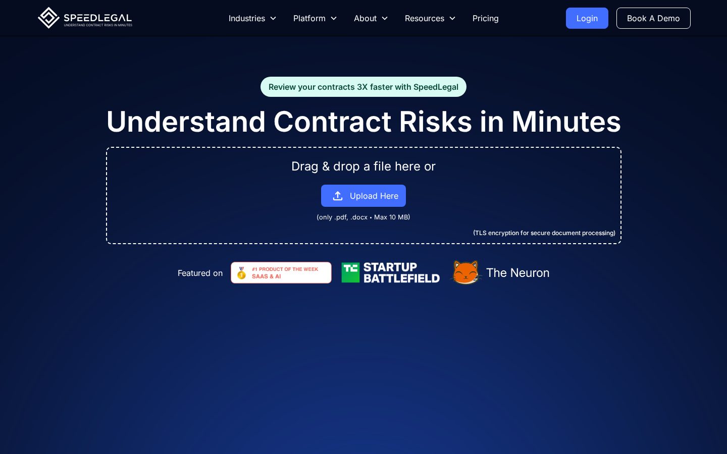 SpeedLegal Homepage