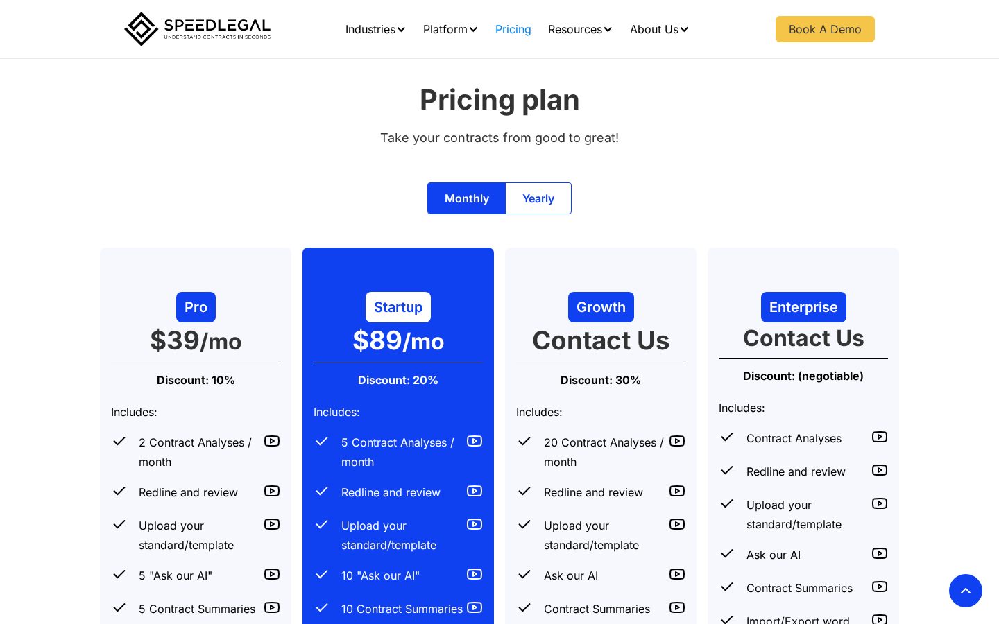 SpeedLegal Pricing