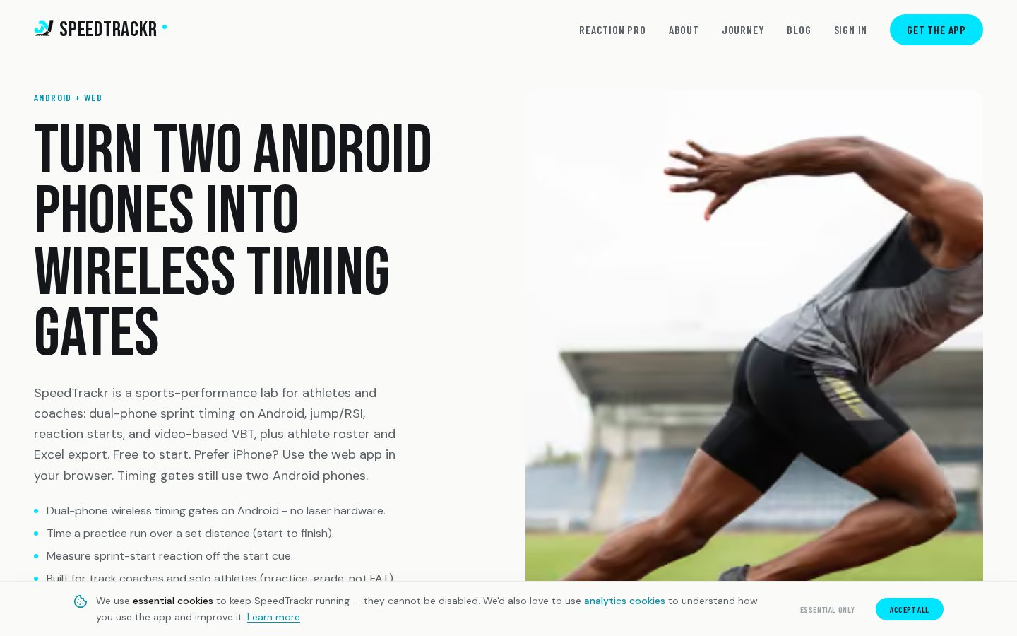 Speedtrackr Homepage