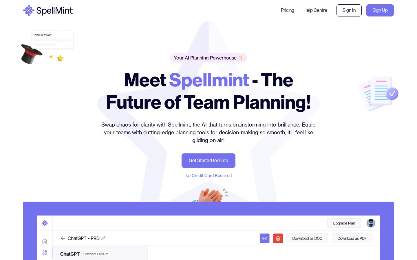 Spellmint Homepage
