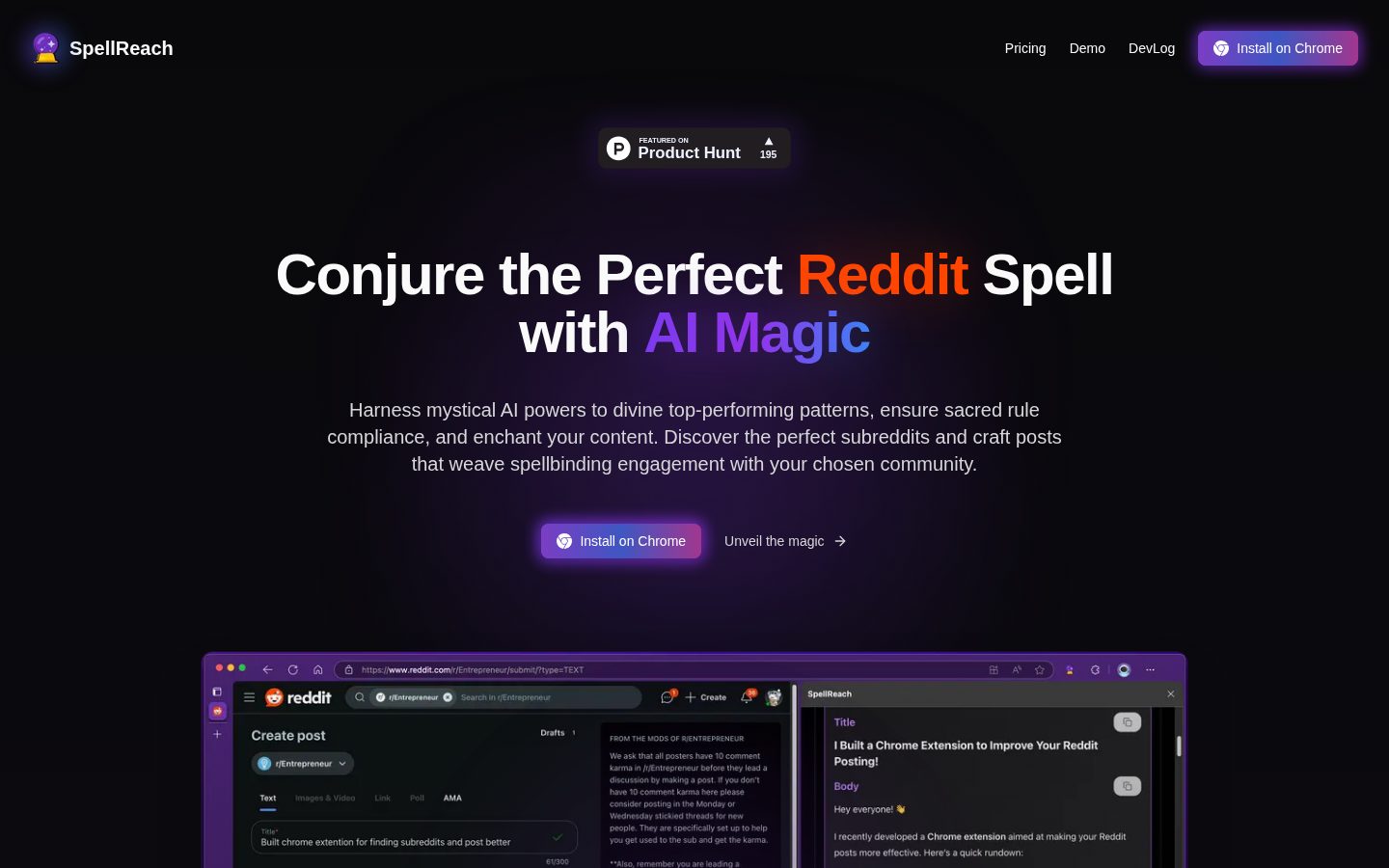 SpellReach Homepage