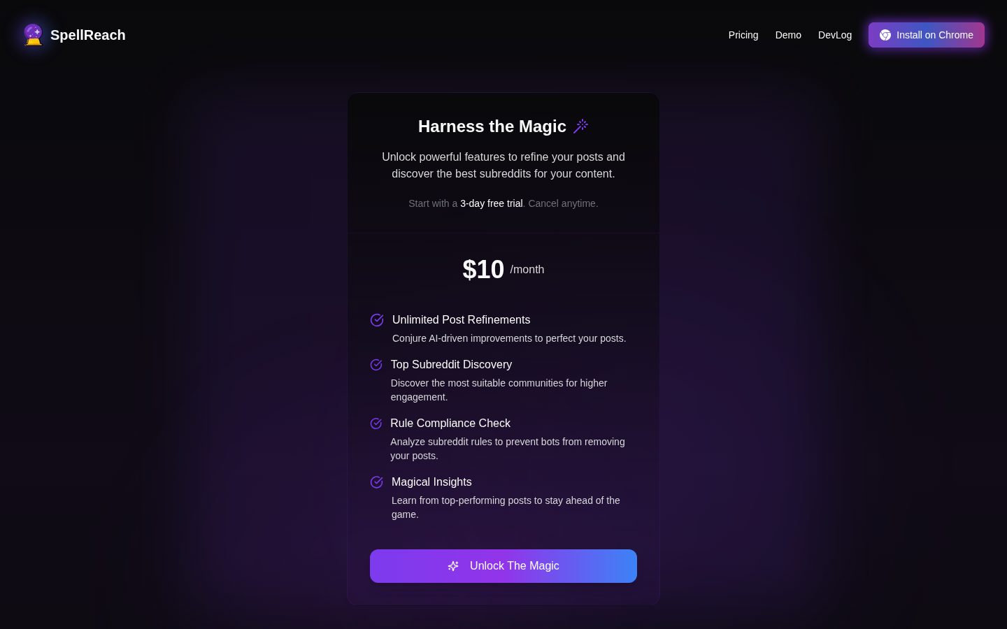SpellReach Pricing